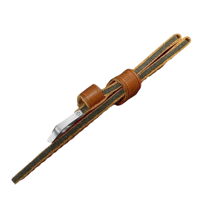 Strap with buckle on a white background