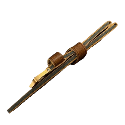 Strap with buckle on a white background