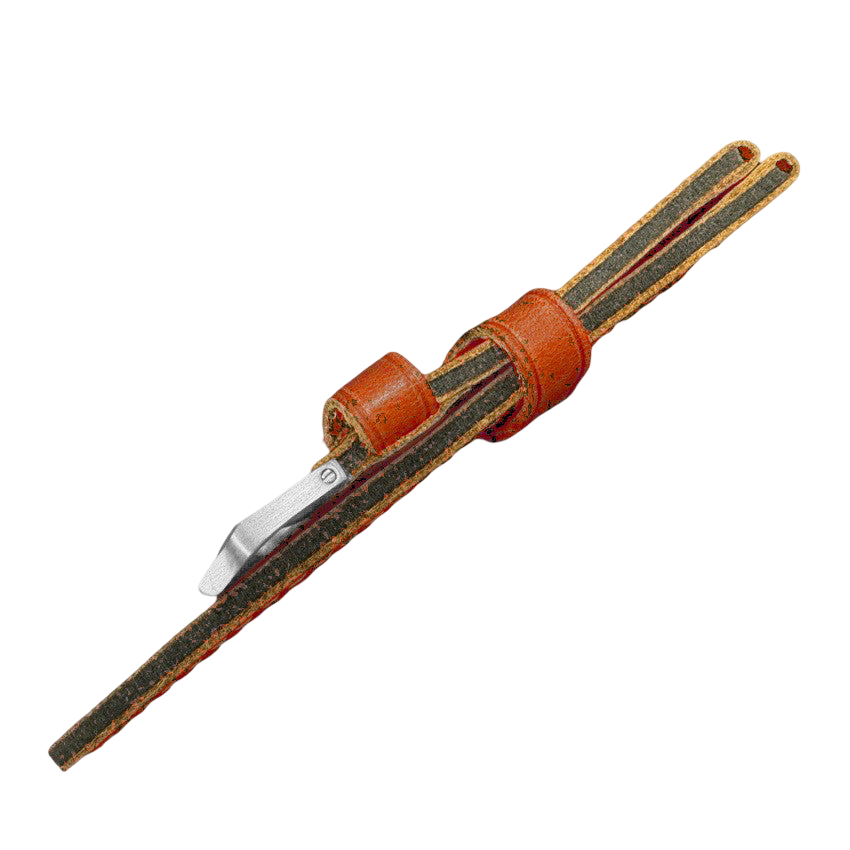 Strap with buckle on a white background